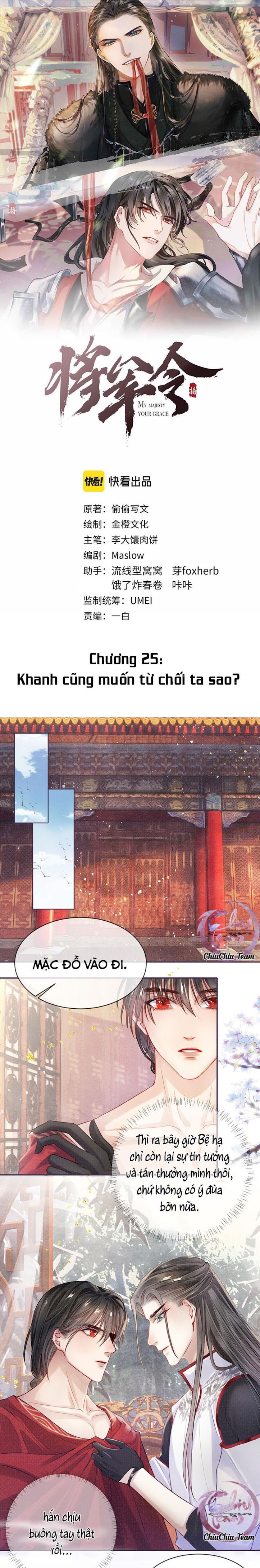 Tướng Quân Lệnh Chapter 25 - Next Chapter 26