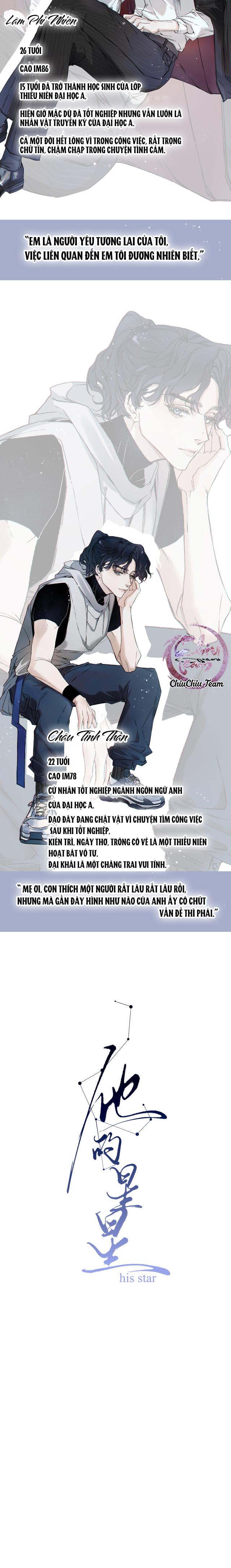 Sao Nhỏ Của Anh Ấy Chapter 0 GTNV - Next Chapter 1