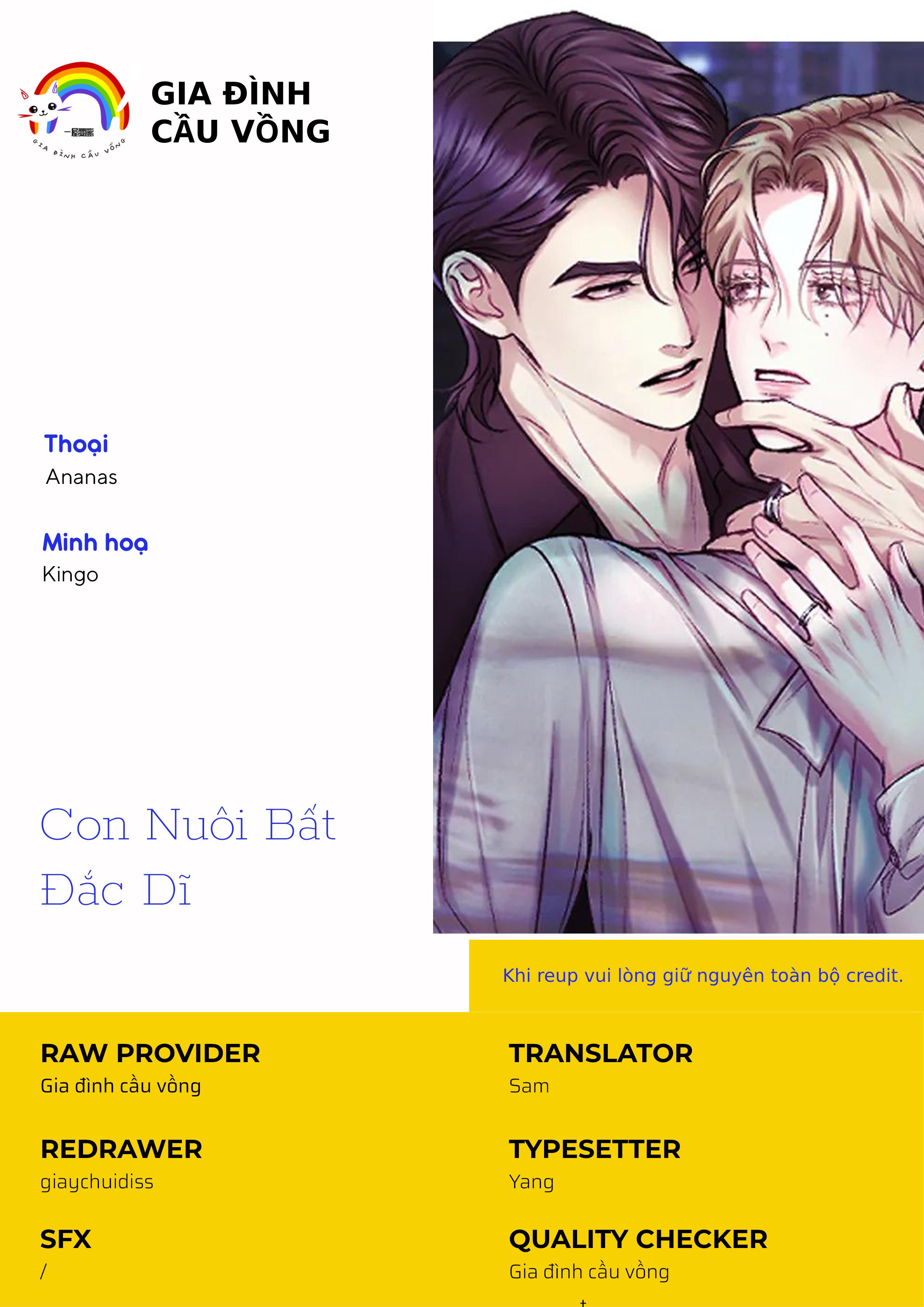 CON NUÔI BẤT ĐẮC DĨ Chapter 4 - Next Chapter 5