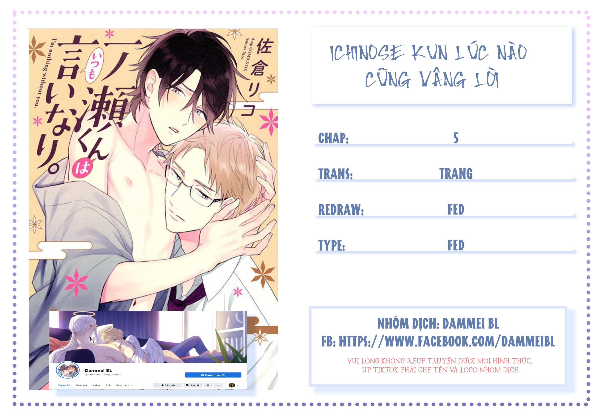 Ichinose kun lúc nào cũng vâng lời Chapter 5 - Next Chapter 6