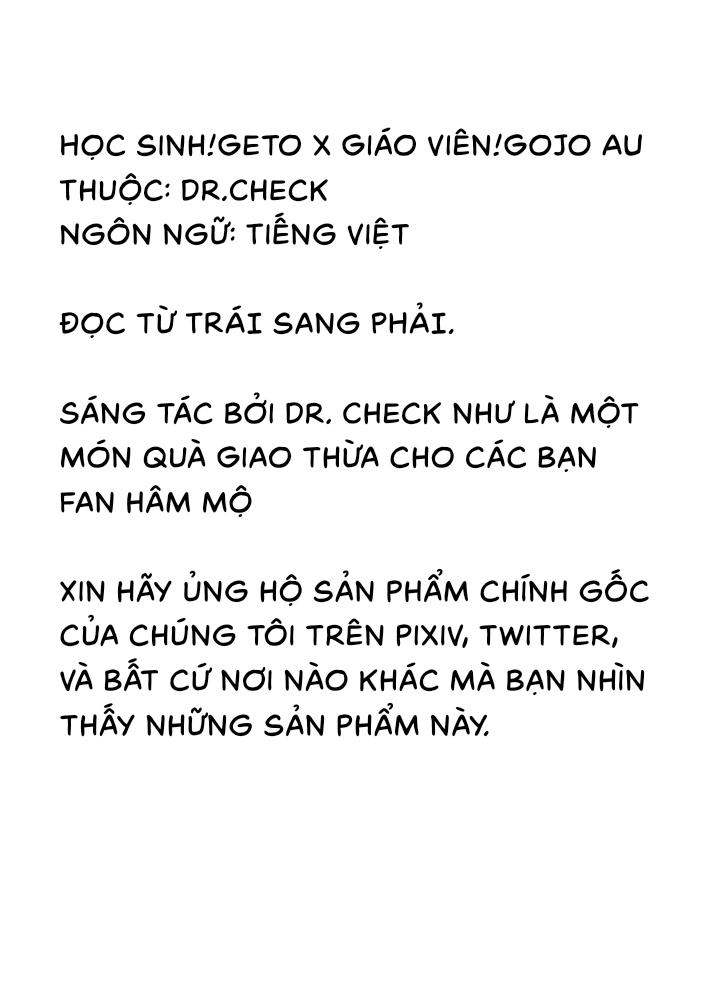 Doujinshi Tổng Hợp Chapter 10.1 Gojo x Geto - Next Chapter 10.2 Gojo x Geto