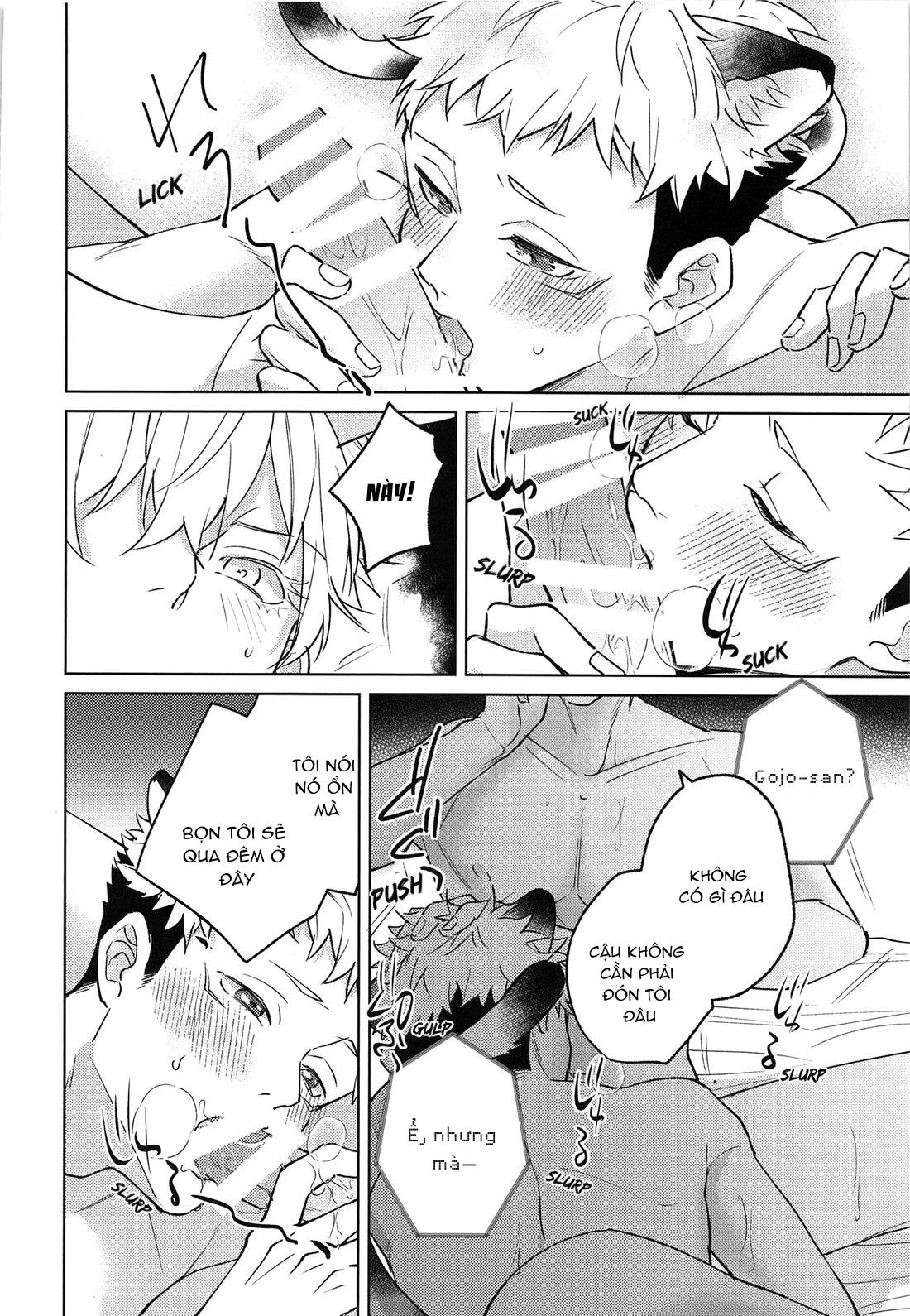 Doujinshi Tổng Hợp Chapter 11 Gojo x Yuuji - Next Chapter 12.1 Gojo x Megumi