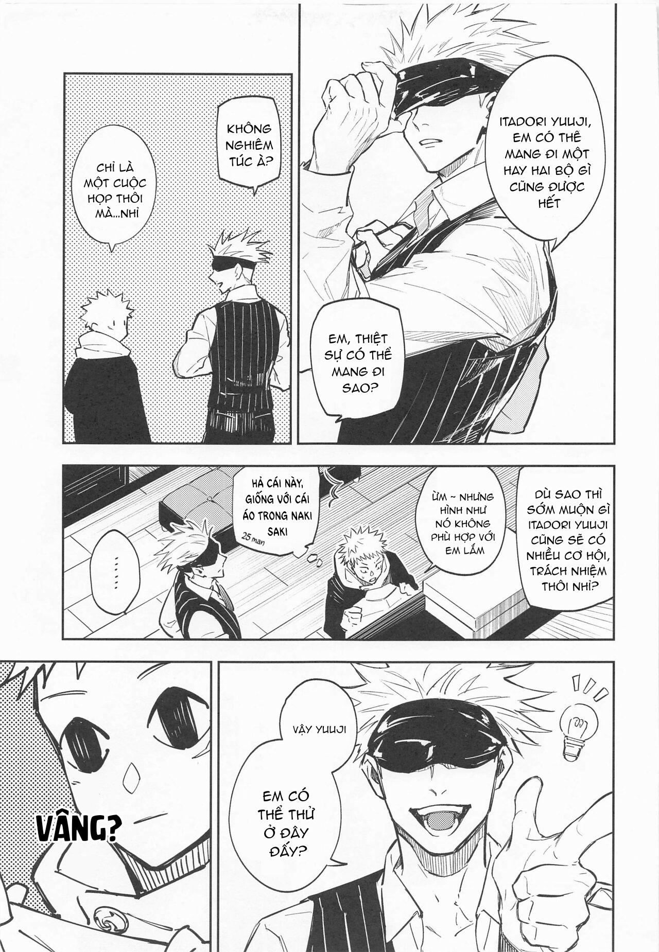 Doujinshi Tổng Hợp Chapter 16 Gojo x Yuuji - Next Chapter 17 Gojo x Yuuji