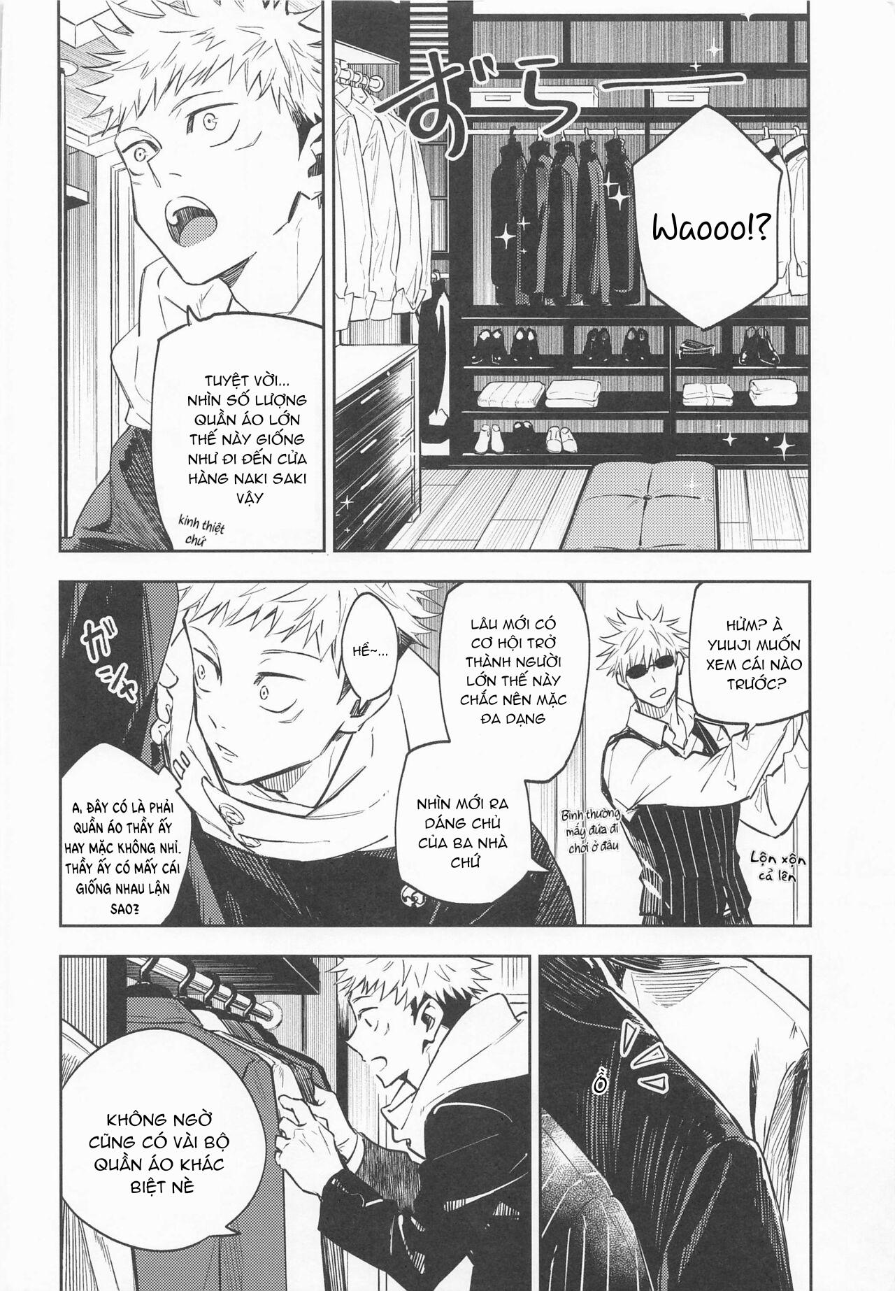 Doujinshi Tổng Hợp Chapter 16 Gojo x Yuuji - Next Chapter 17 Gojo x Yuuji