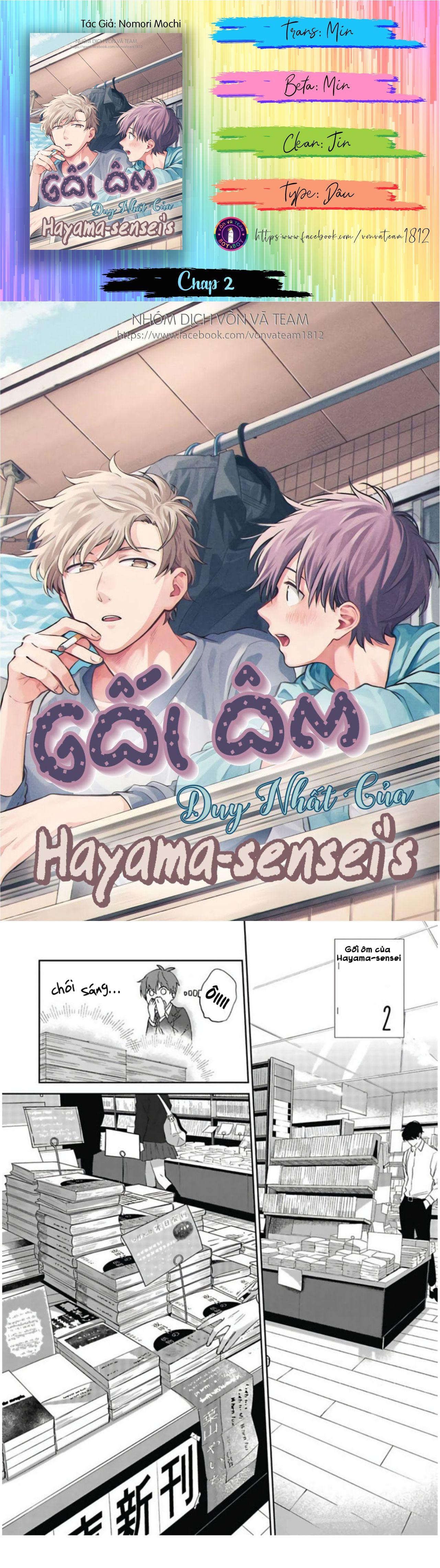 Gối Ôm Duy Nhất Của Hayama-sensei's (END) Chapter 2 - Next Chapter 3