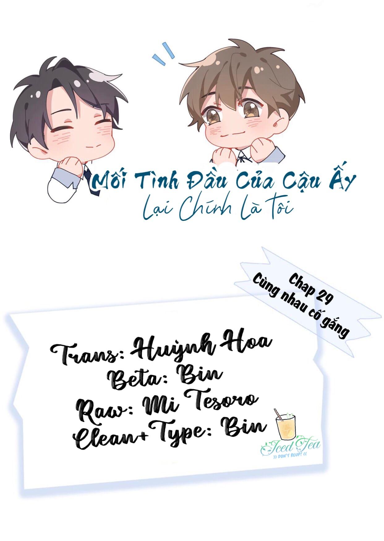 Mối tình đầu của cậu ấy lại chính là tôi Chapter 29 - Next Chapter 30 END