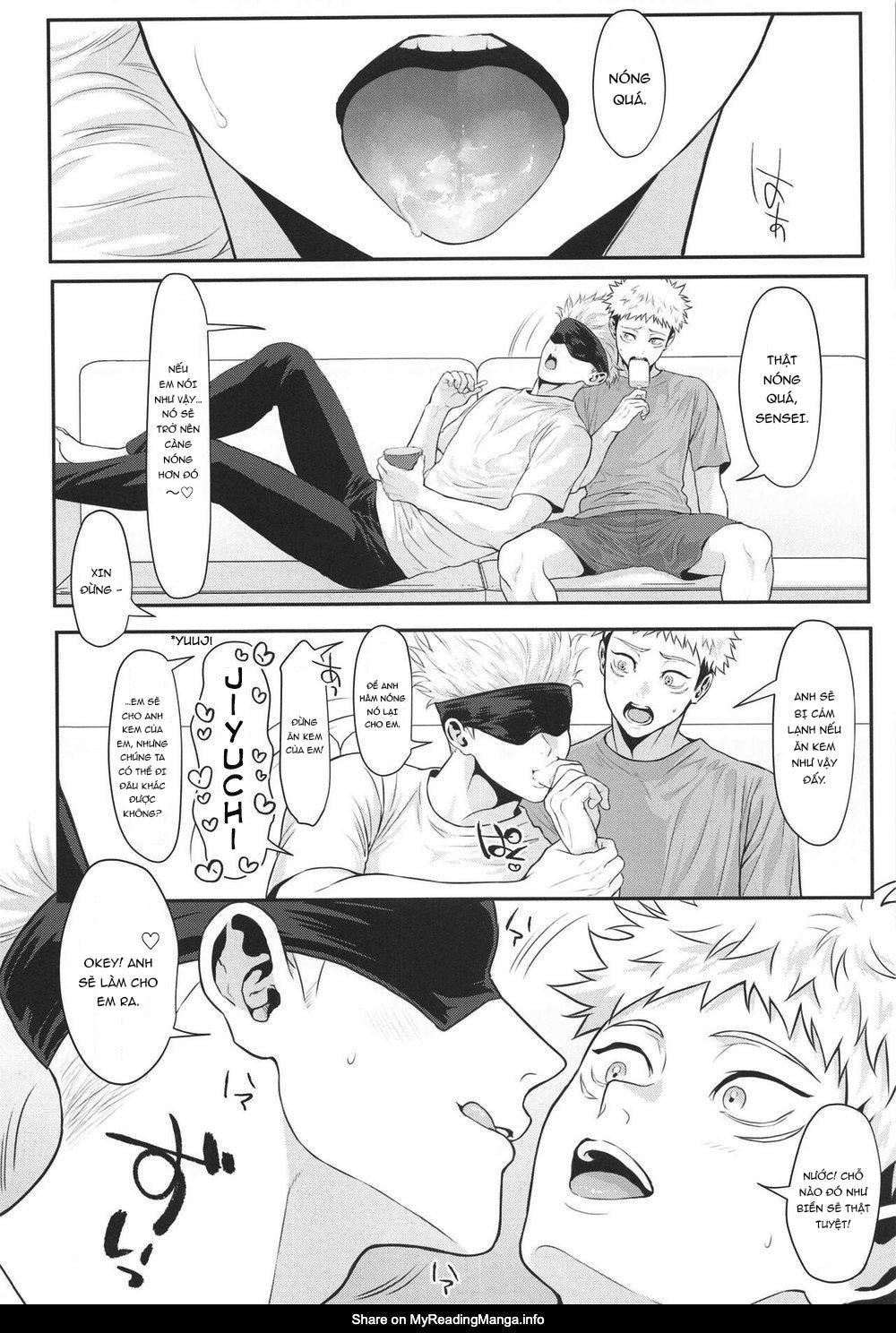 ONESHOT COI LÀ NỨNG Chapter 4 Gojo x Yuuji - Next Chapter 5 Yuuji x Megumi