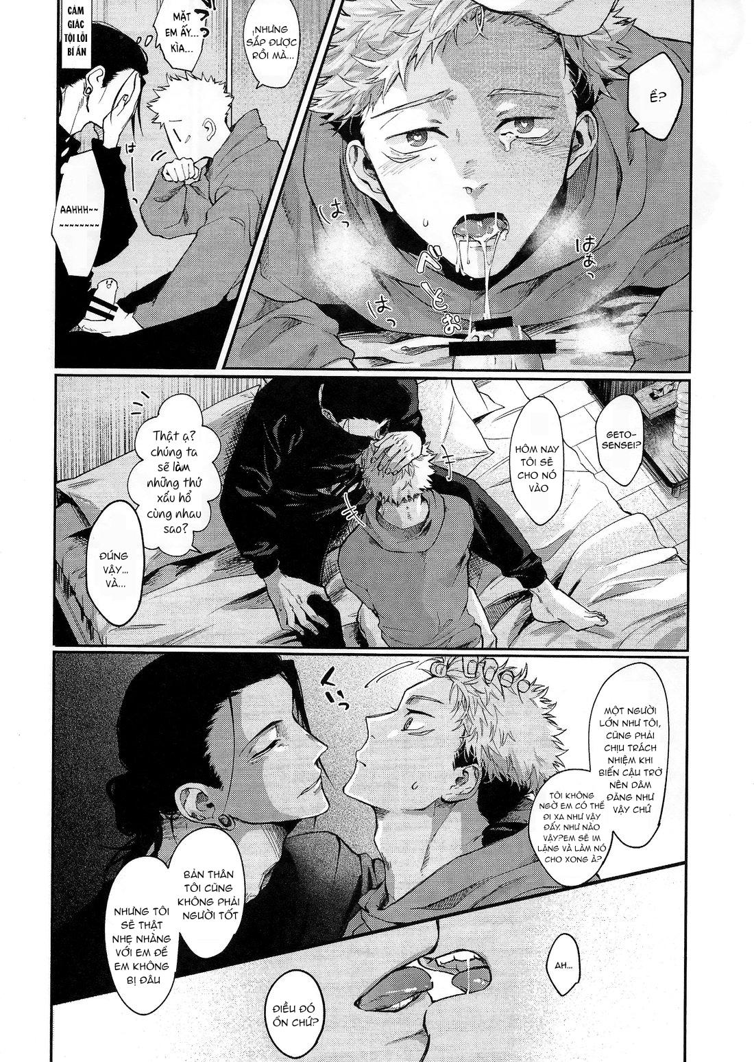 JUJUTSU KAISEN HD KHÔNG CHE Chapter 3 Geto x Yuuji - Next Chapter 4 Gojo x Megumi