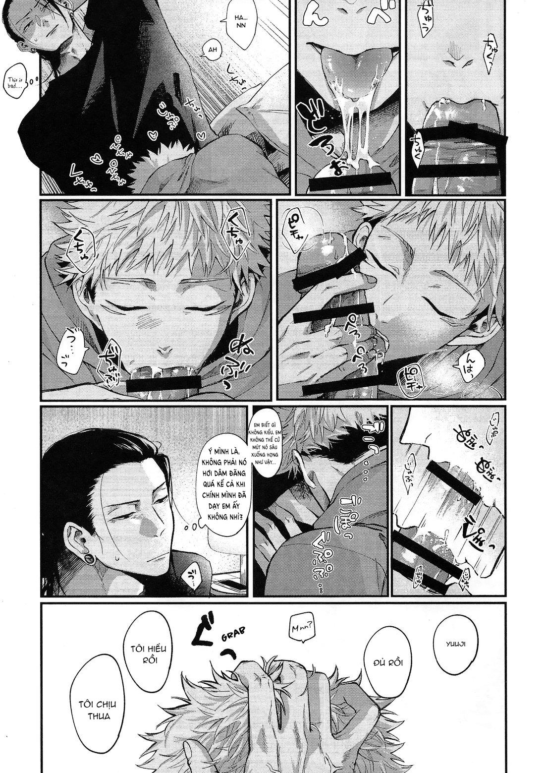 JUJUTSU KAISEN HD KHÔNG CHE Chapter 3 Geto x Yuuji - Next Chapter 4 Gojo x Megumi