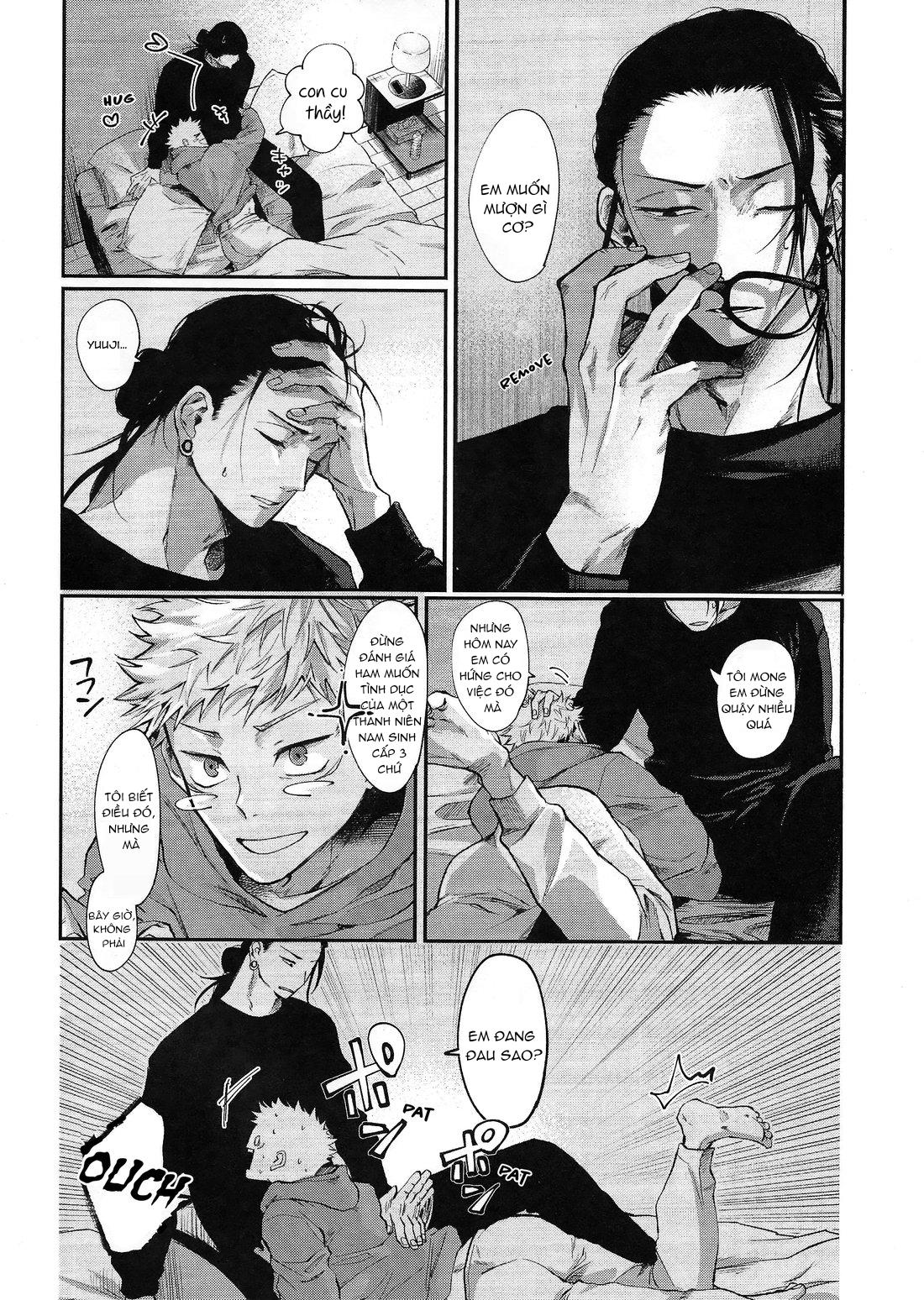 JUJUTSU KAISEN HD KHÔNG CHE Chapter 3 Geto x Yuuji - Next Chapter 4 Gojo x Megumi