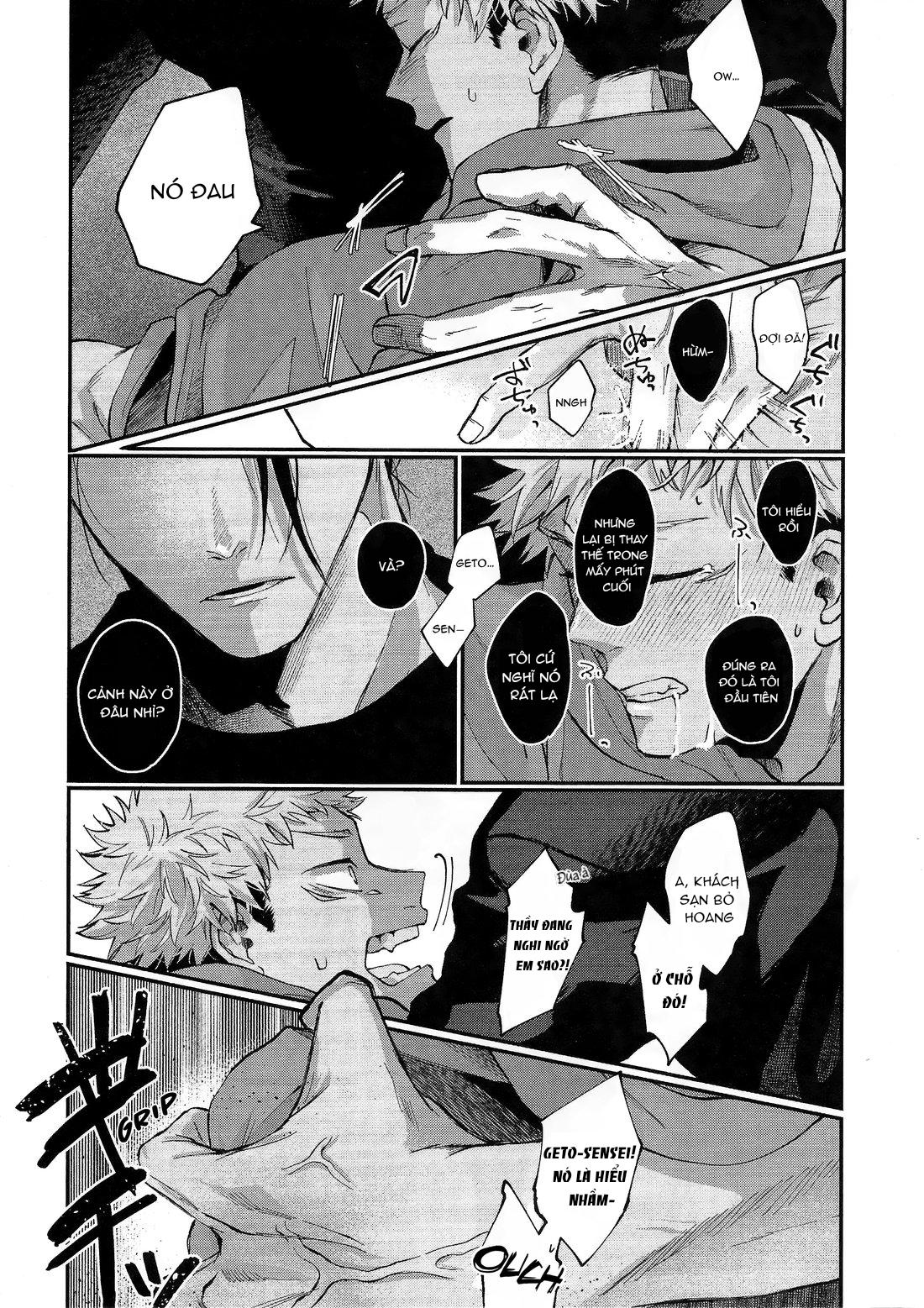 JUJUTSU KAISEN HD KHÔNG CHE Chapter 3 Geto x Yuuji - Next Chapter 4 Gojo x Megumi