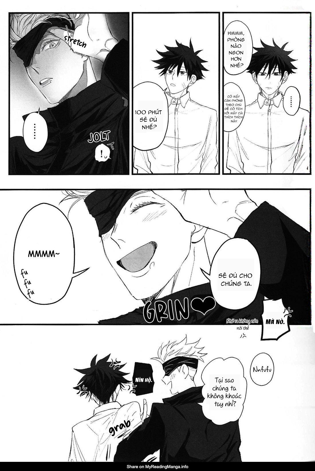 JUJUTSU KAISEN HD KHÔNG CHE Chapter 4 Gojo x Megumi - Next Chapter 5 GetoxGojoxMegum