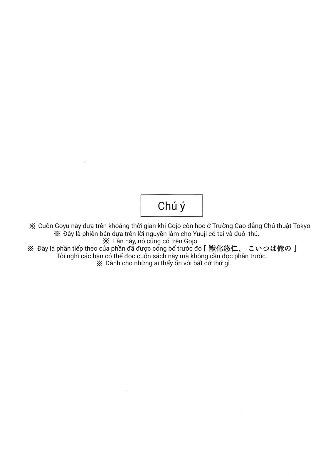 ONESHOT COI LÀ NỨNG Chapter 11 Gojo x Yuuji - Next Chapter 12.1 Gojo x Megumi