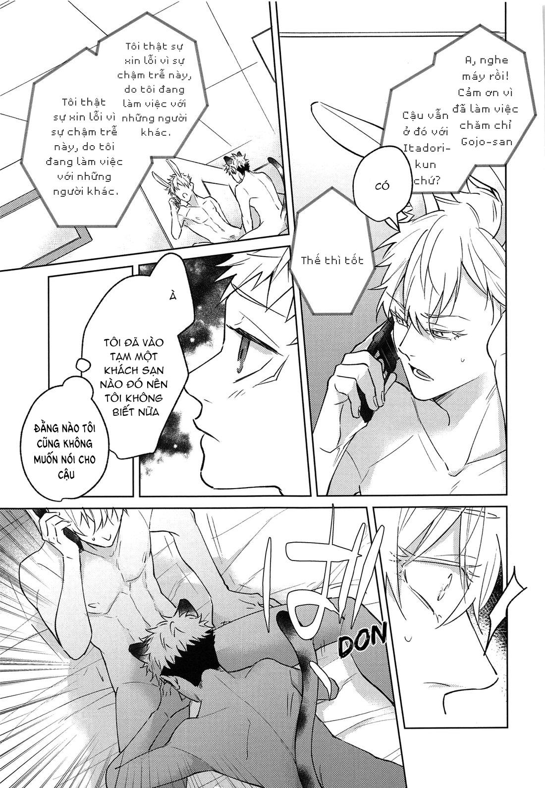 ONESHOT COI LÀ NỨNG Chapter 11 Gojo x Yuuji - Next Chapter 12.1 Gojo x Megumi