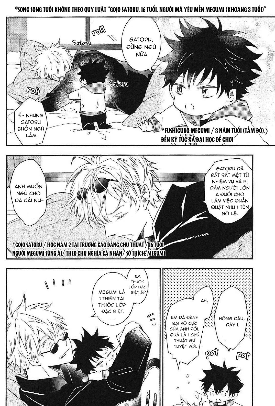 ONESHOT COI LÀ NỨNG Chapter 12.1 Gojo x Megumi - Next Chapter 12.2 Gojo x Megum