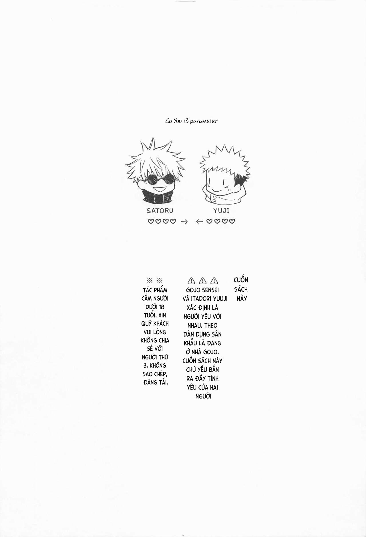 ONESHOT COI LÀ NỨNG Chapter 16 Gojo x Yuuji - Next Chapter 17 Gojo x Yuuji