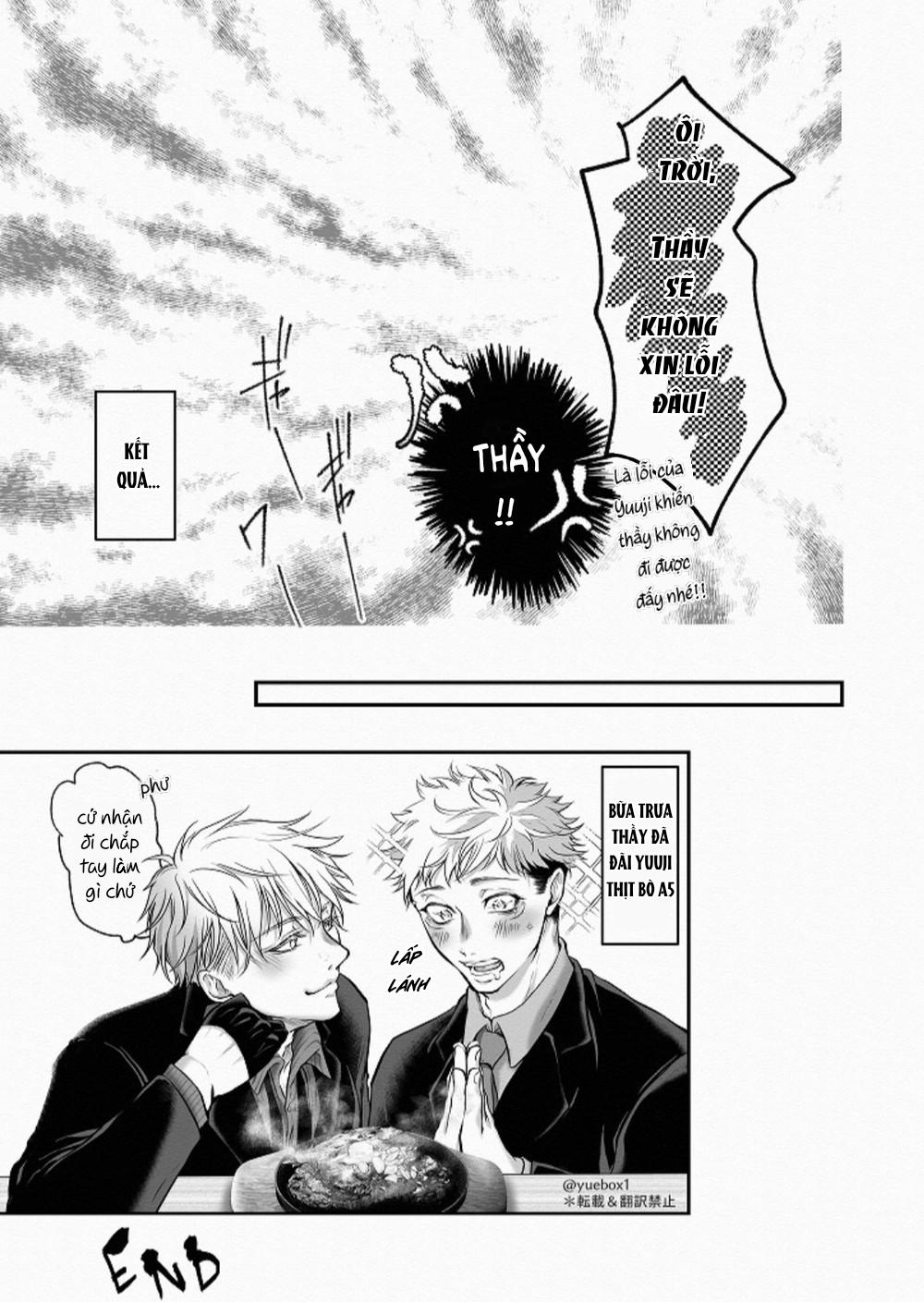 ONESHOT COI LÀ NỨNG Chapter 17 Gojo x Yuuji - Next Chapter 18 Gojo x Megumi