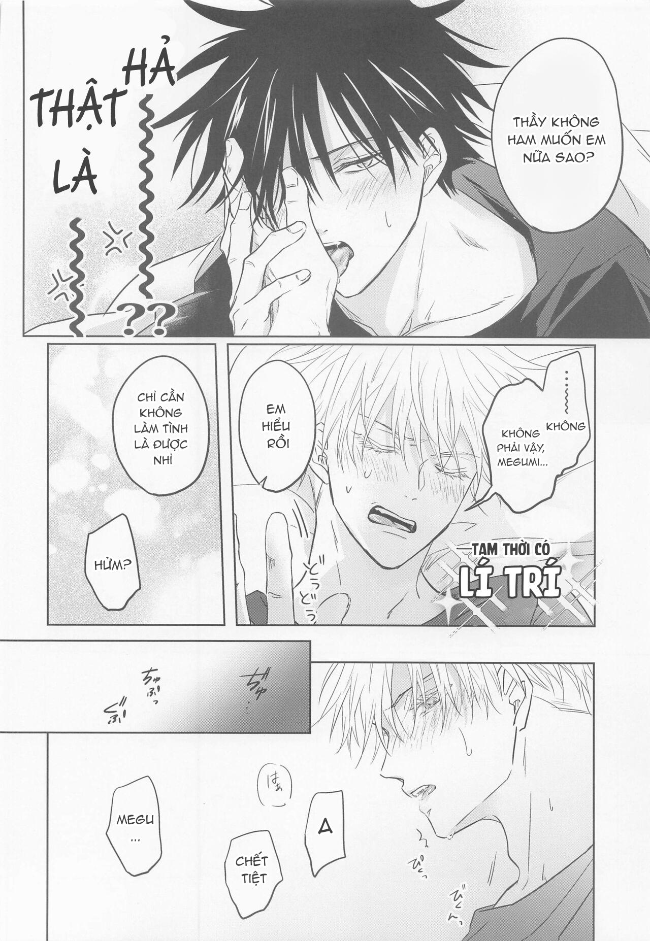 ONESHOT COI LÀ NỨNG Chapter 18 Gojo x Megumi - Next Chapter 19 Gojo x Megumi