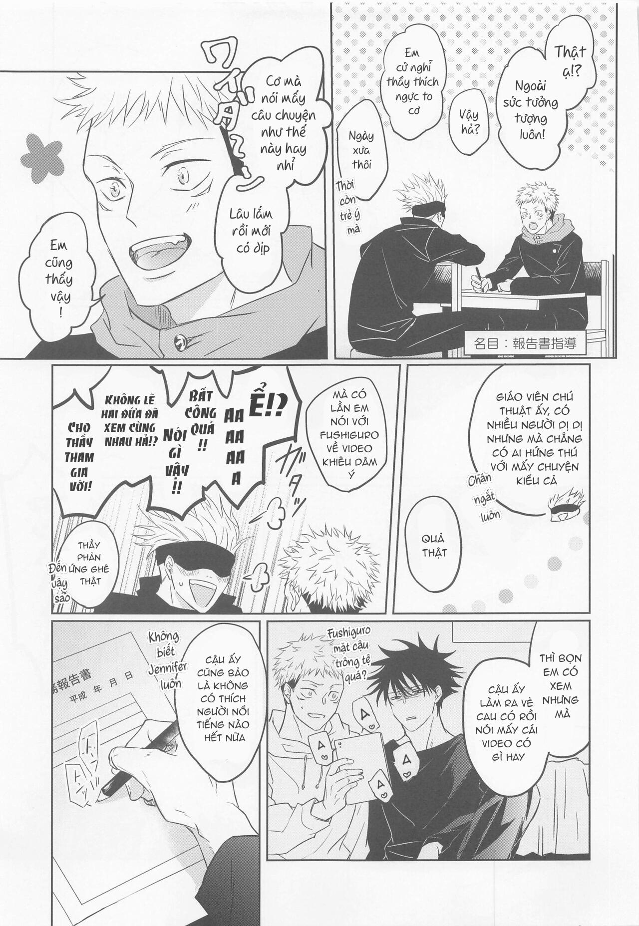 ONESHOT COI LÀ NỨNG Chapter 18 Gojo x Megumi - Next Chapter 19 Gojo x Megumi