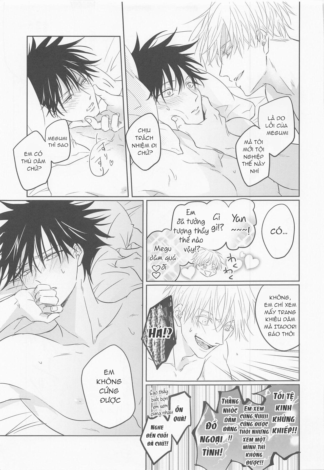 ONESHOT COI LÀ NỨNG Chapter 18 Gojo x Megumi - Next Chapter 19 Gojo x Megumi