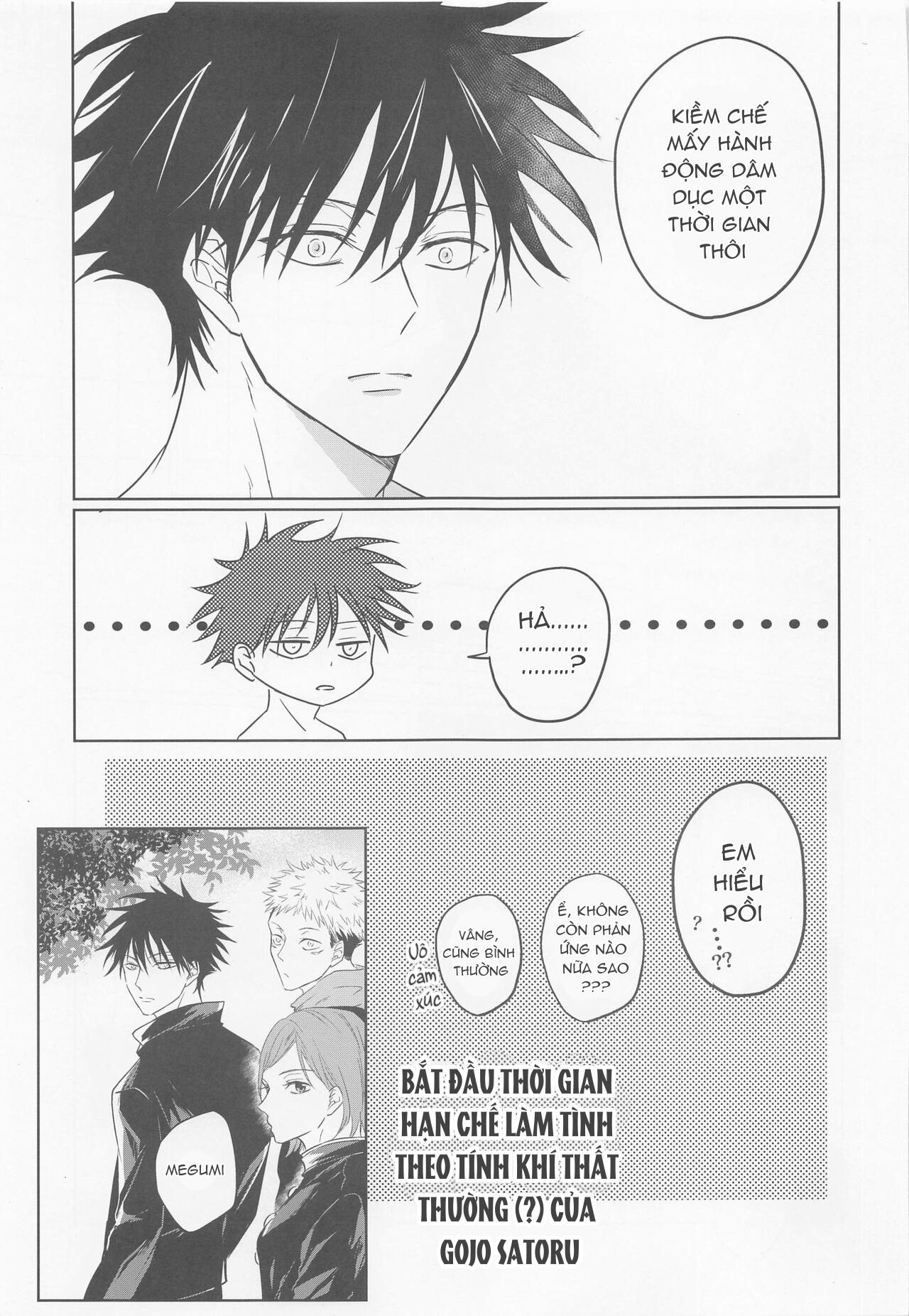 ONESHOT COI LÀ NỨNG Chapter 18 Gojo x Megumi - Next Chapter 19 Gojo x Megumi