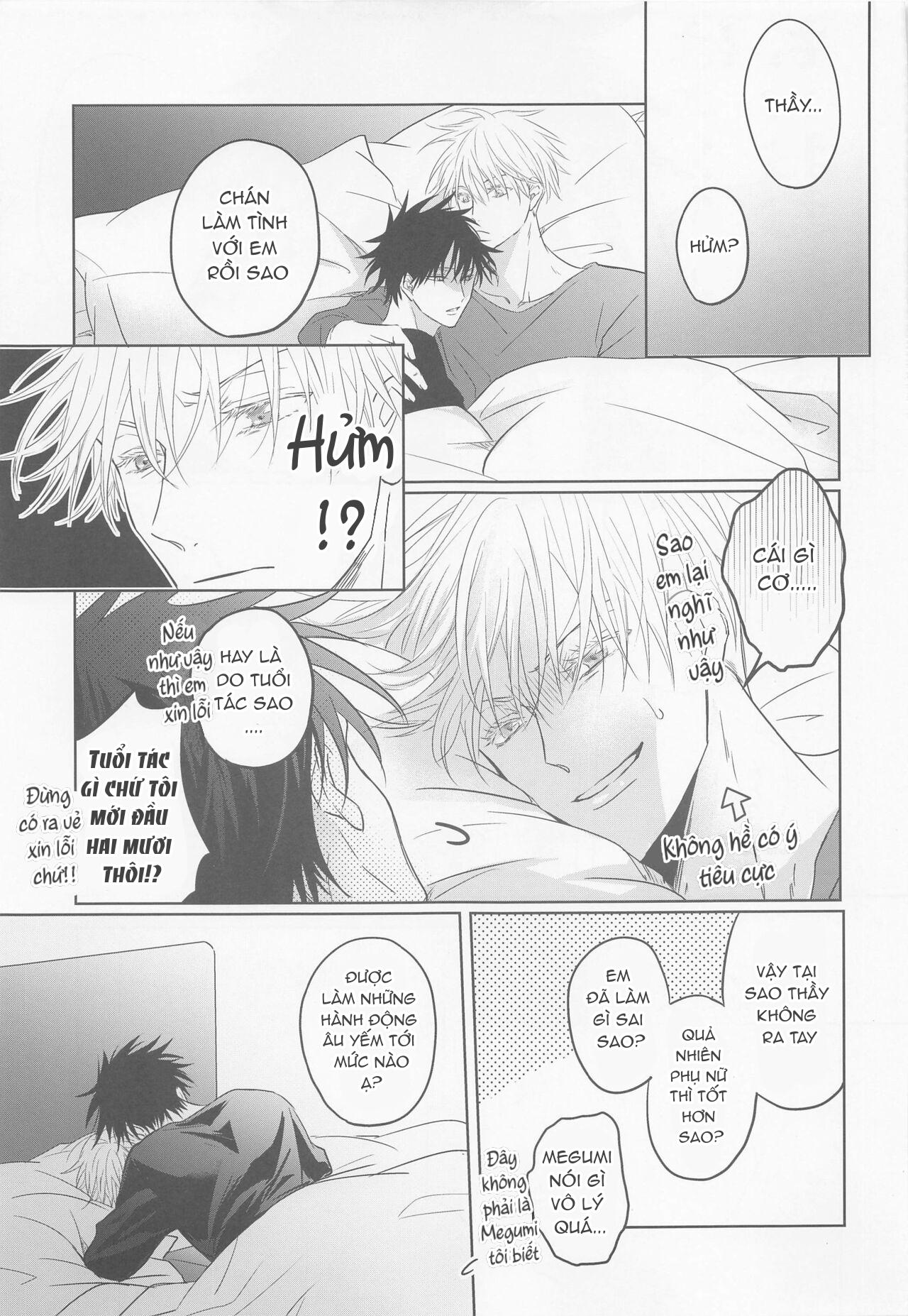 ONESHOT COI LÀ NỨNG Chapter 18 Gojo x Megumi - Next Chapter 19 Gojo x Megumi