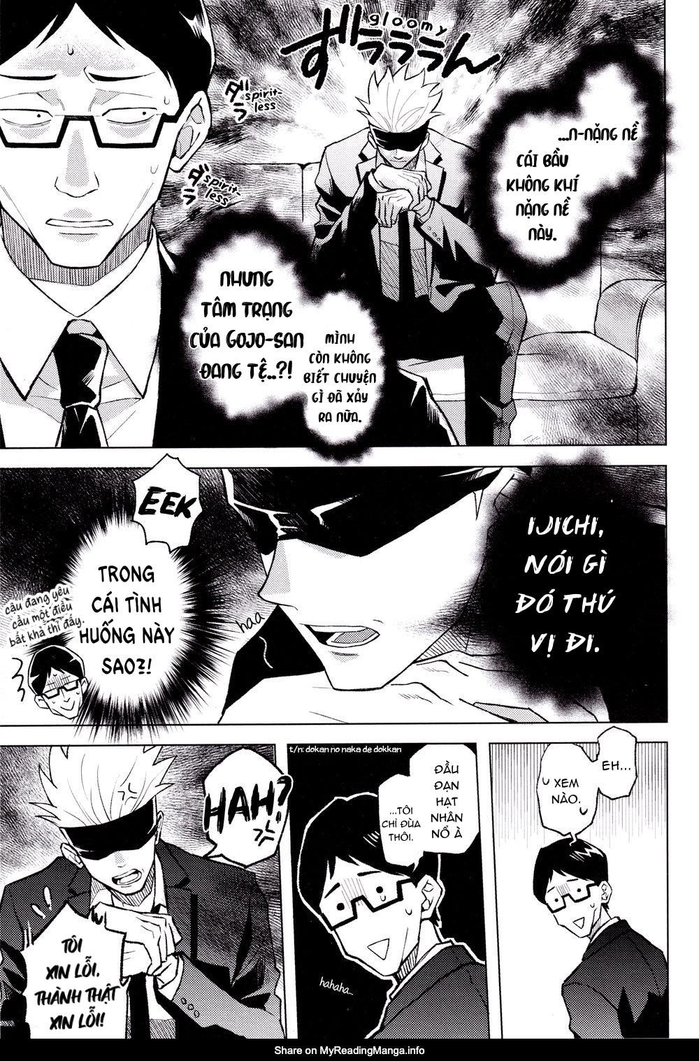 ONESHOT COI LÀ NỨNG Chapter 36 Gojo x Juuji - Next Chapter 37 Yuuji x Megumi