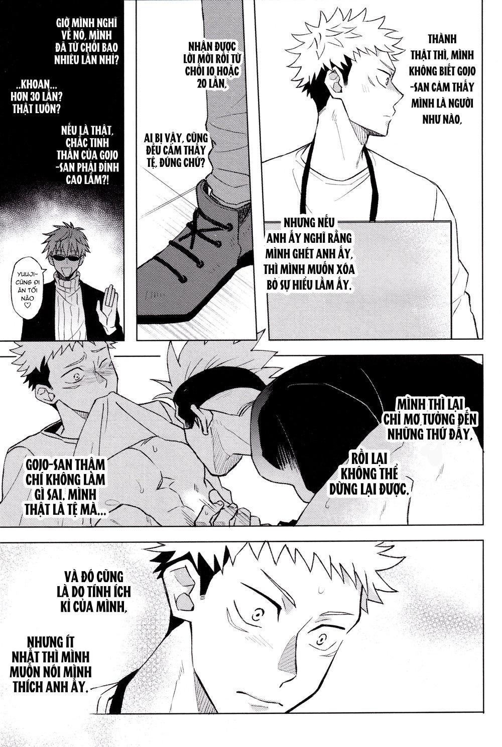 ONESHOT COI LÀ NỨNG Chapter 36 Gojo x Juuji - Next Chapter 37 Yuuji x Megumi