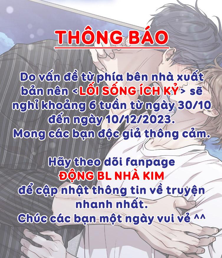 LỐI SỐNG ÍCH KỶ Chapter 40.1 THÔNG BÁO - Next Chapter 41