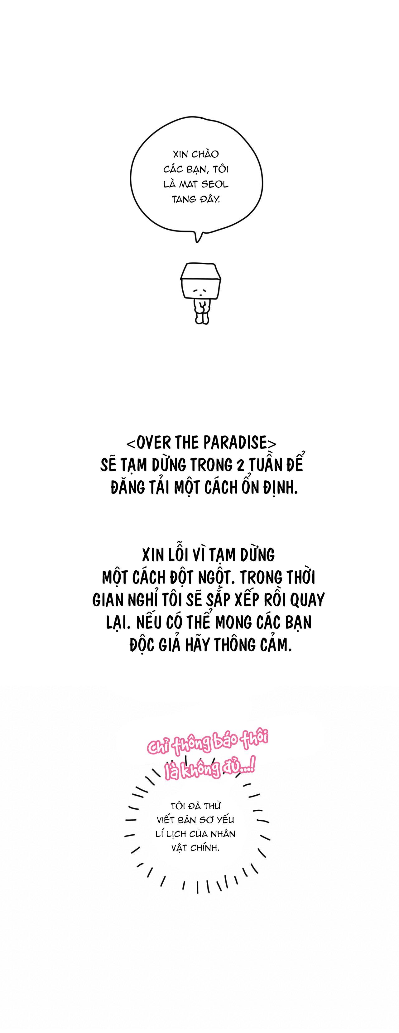 OVER THE PARADISE Chapter 21.1 HẬU - Next Chapter 22