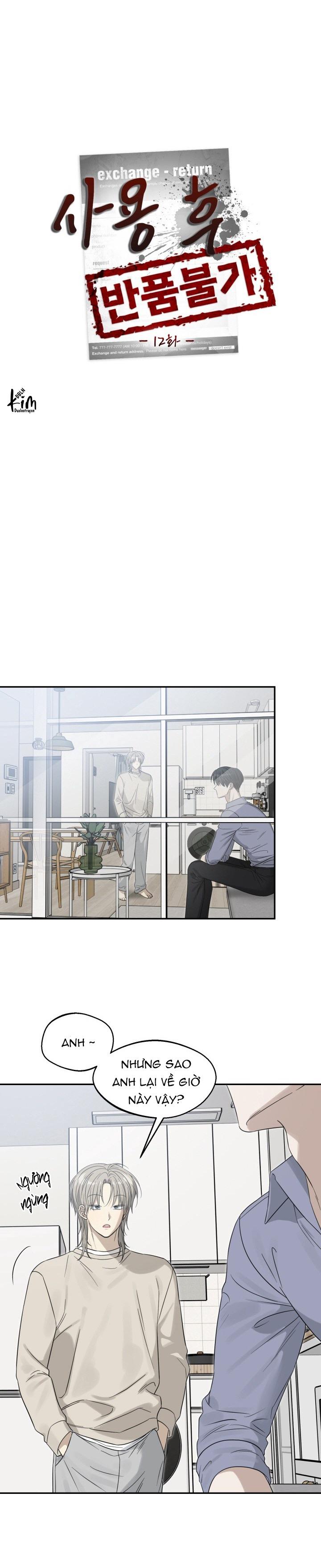 HÀNG ĐÃ DÙNG MIỄN ĐỔI TRẢ Chapter 12 - Next Chapter 13