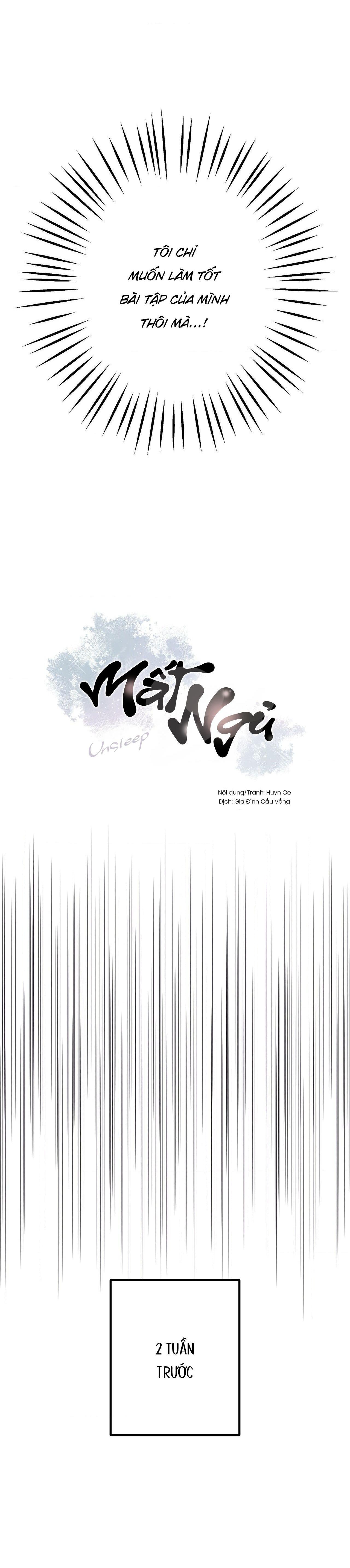 (UNSLEEP) MẤT NGỦ Chapter 1 - Next Chapter 2