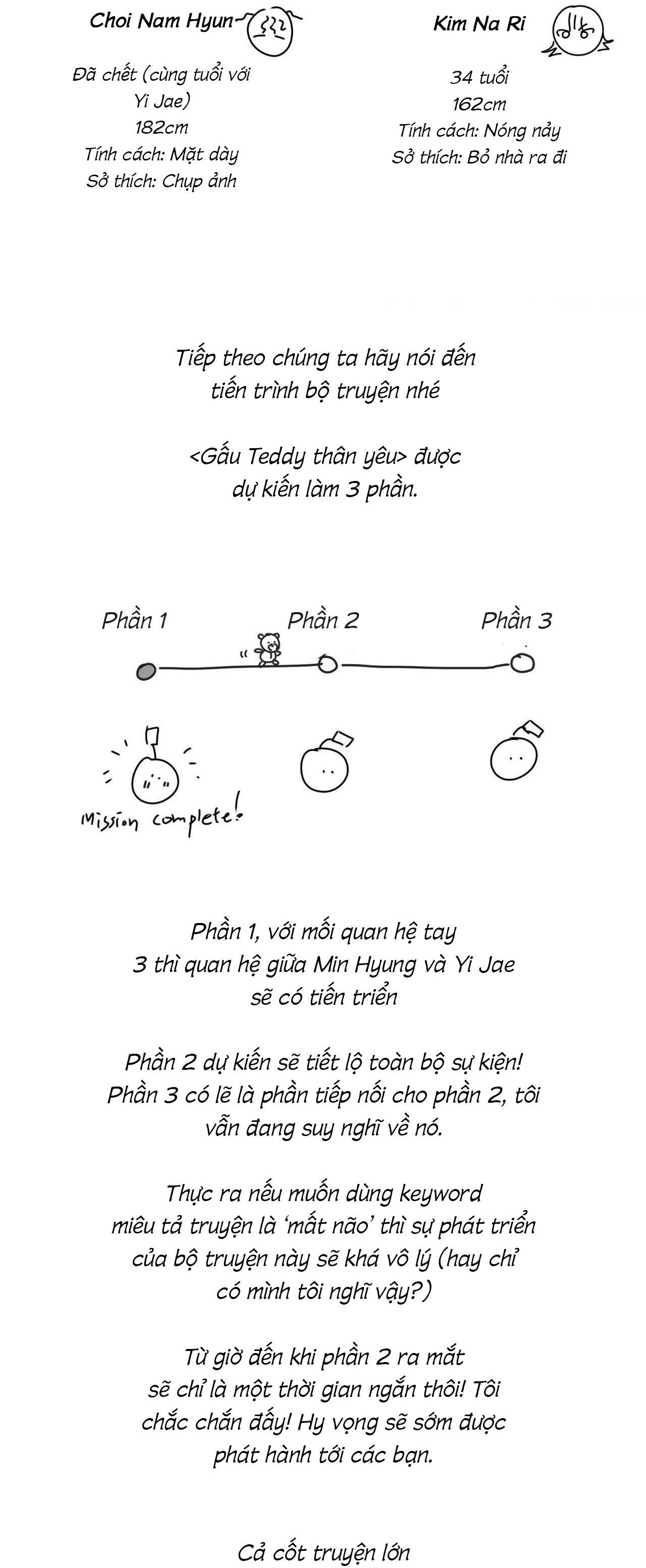 (CBunu) Gấu Teddy thân yêu Chapter 27.1 Hậu kì - Next Chapter 28