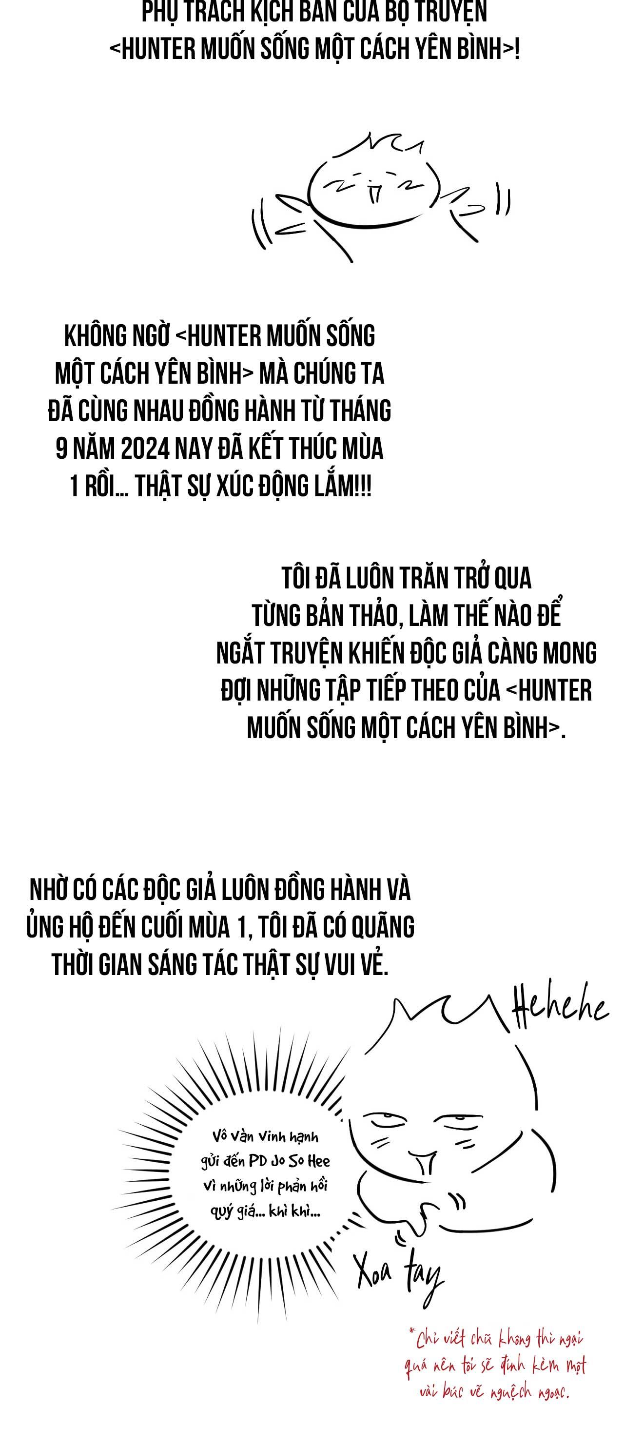 Hunter muốn sống một cách yên bình Chapter 35.1 - Next 