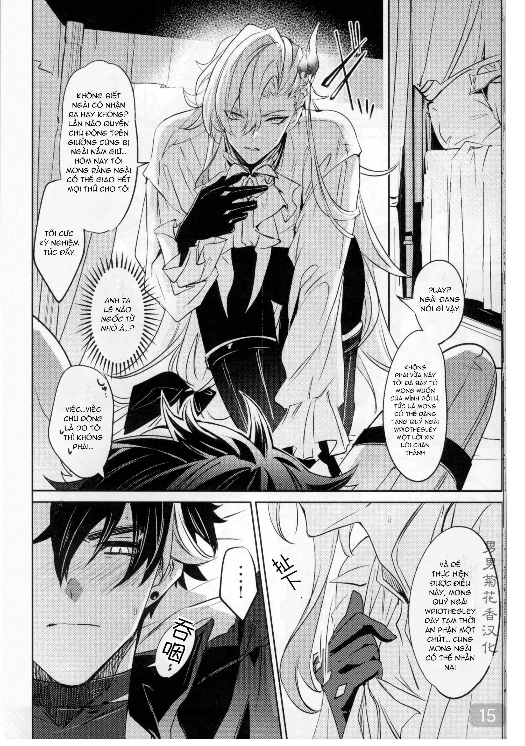 Tổng Hợp Oneshot Genshin Impact Chapter 84 wrio x neuvi - Next Chapter 85 Ayato x Thoma