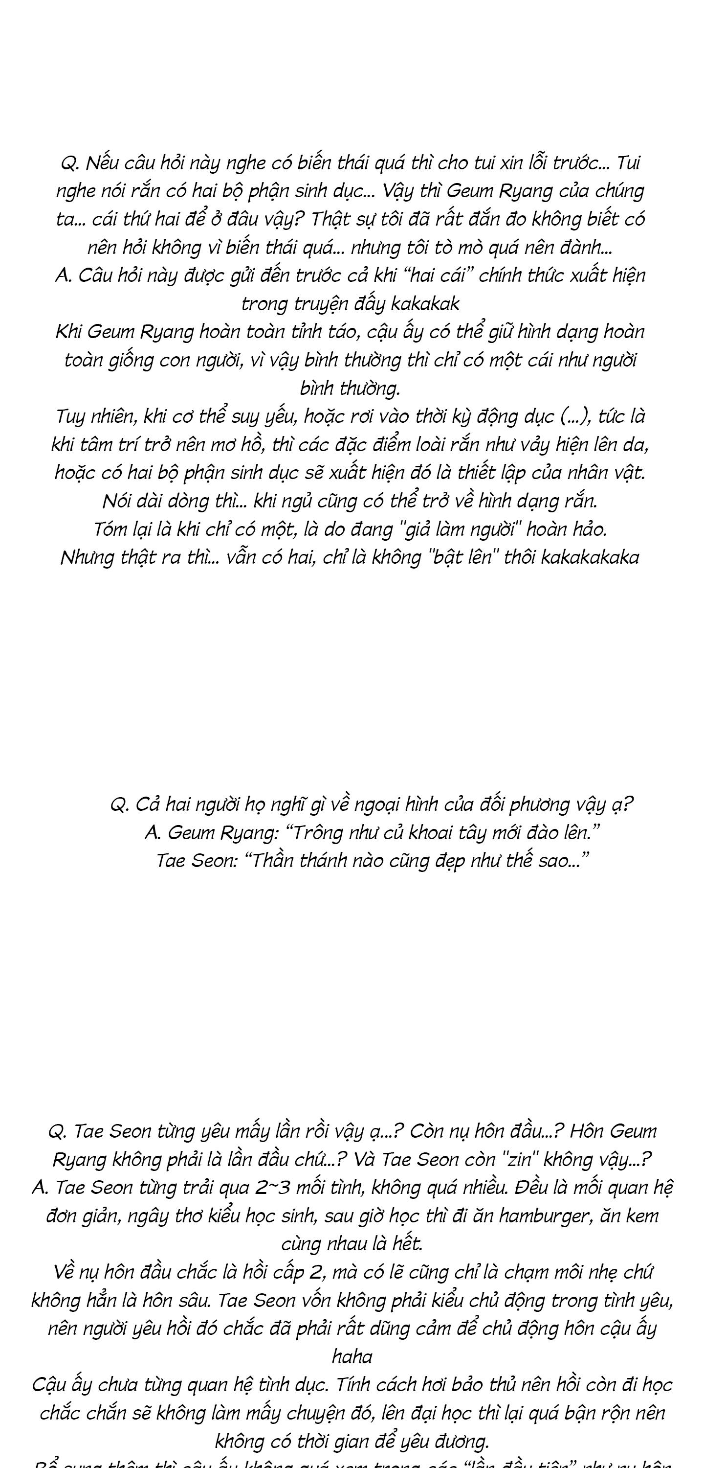 THE SACRED SERPENT'S SEDUCTION Chapter 26.1 HẬU KÌ SS1 - Next Chapter 27