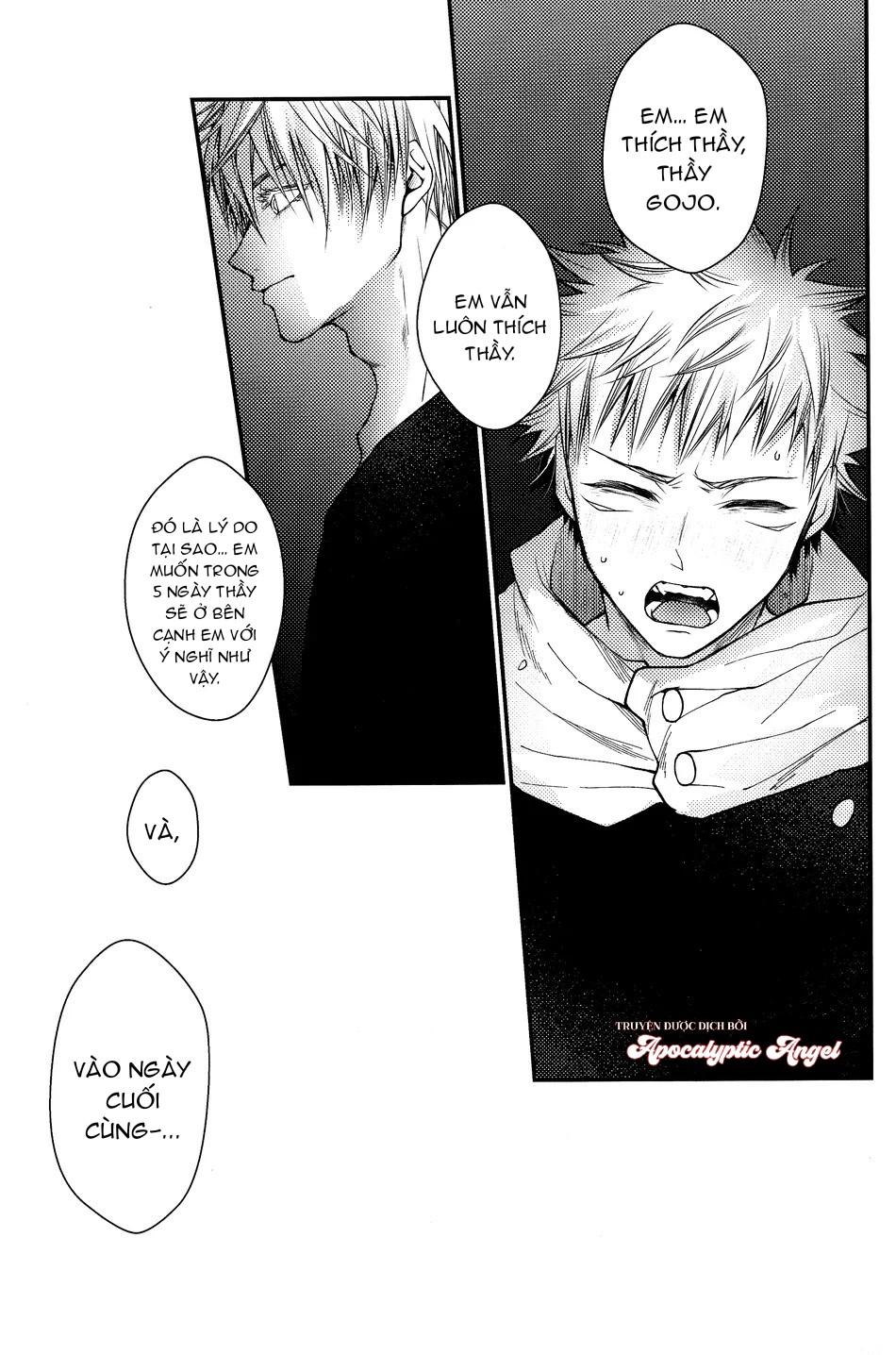 ONESHOT VÀ DOU THEO ĐỀ CỬ Chapter 16.6 GojoYuuji - Next 