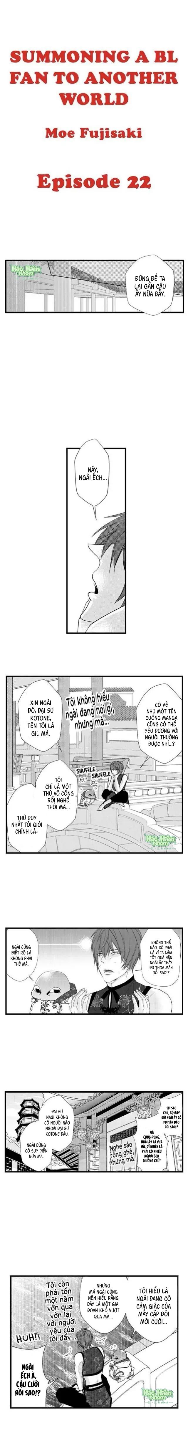 Fan cuồng Boylove bị triệu hồi tới một thế giới lạ Chapter 22 Hachiennhom - Next Chapter 23 Hachiennhom