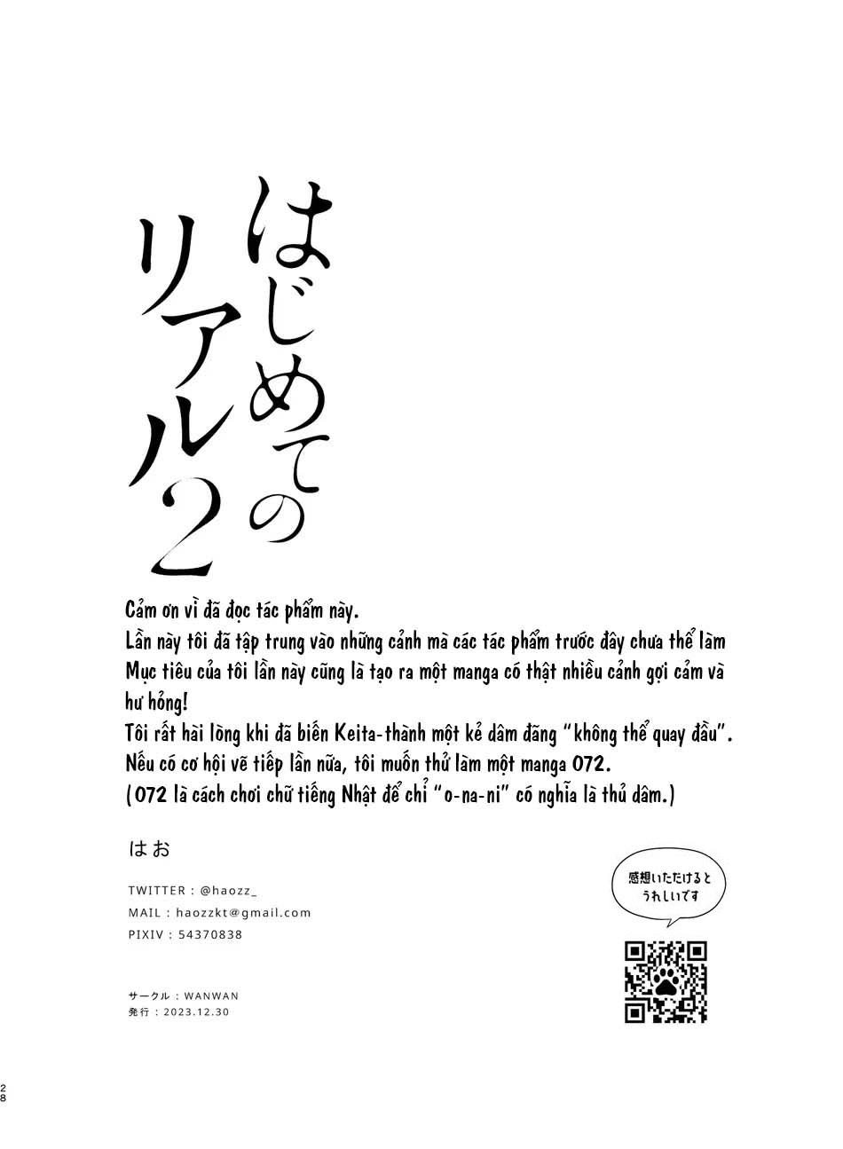 ONESHOT CHỊCH VỒN CHỊCH VÃ Chapter 142 Haji real 2 - Next Chapter 143 Pháo hoa mùa hạ