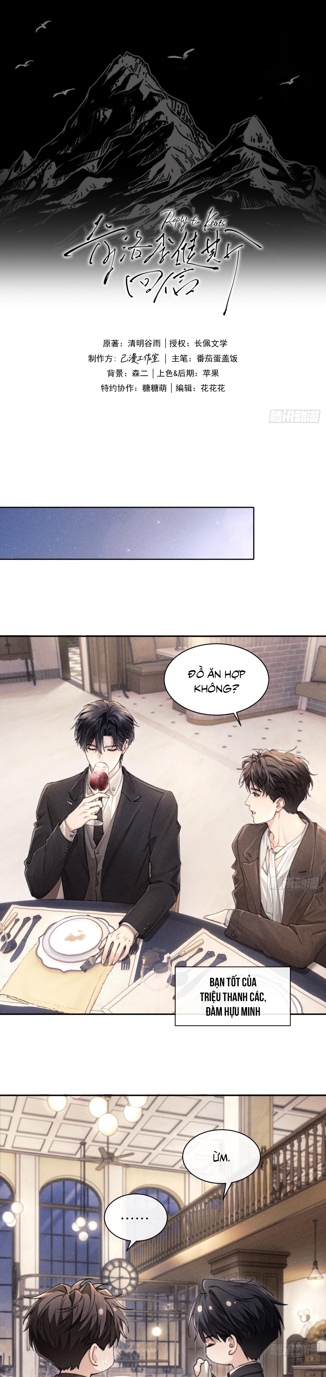 Thư hồi âm của Keanu Reeves Chapter 2 - Trang 2