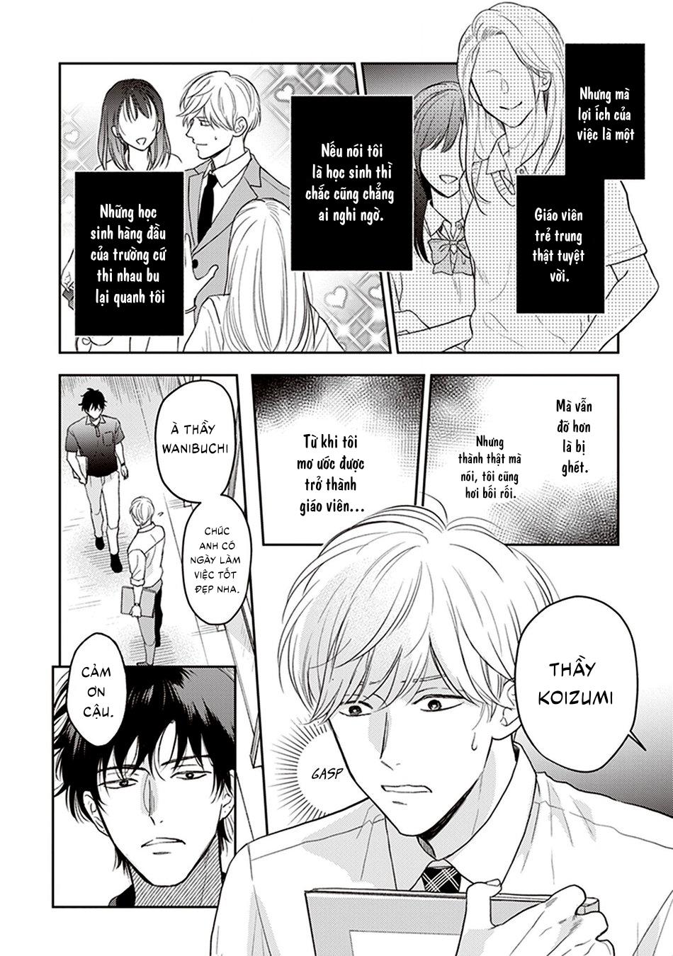 Koizumi-sensei không muốn bị phát hiện Chapter 1 - Trang 2