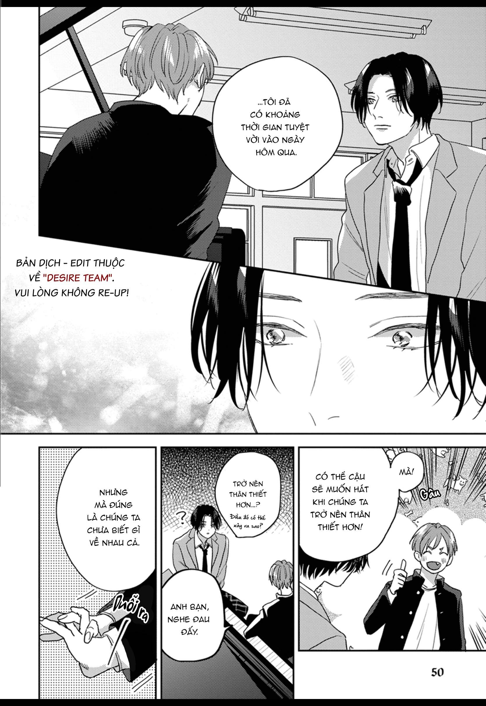 Âm thanh 100dB tràn đầy cảm xúc gửi đến cậu Chapter 2 - Trang 2