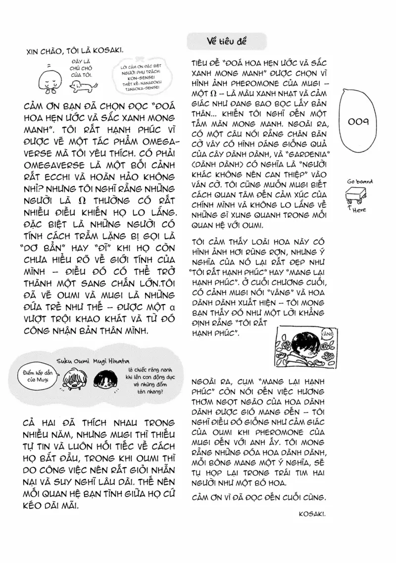 Bó Hoa Dành Dành Và Sắc Xanh Mong Manh Chapter 6.5 H - End - Trang 2