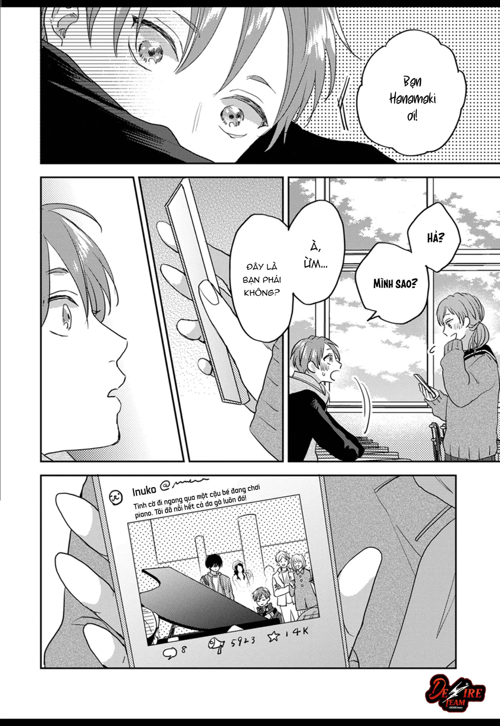 Âm thanh 100dB tràn đầy cảm xúc gửi đến cậu Chapter 3 - Trang 2