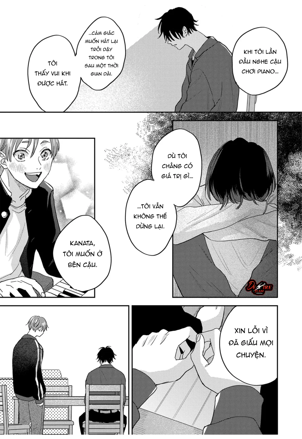 Âm thanh 100dB tràn đầy cảm xúc gửi đến cậu Chapter 7 - Next Chapter 8