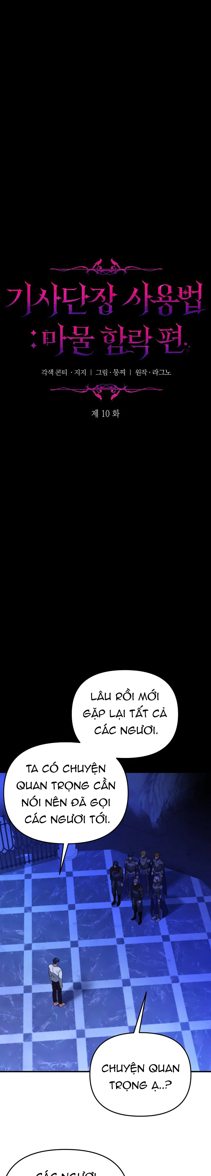 Cách sử dụng Đoàn trưởng Hiệp sĩ: Chương Chinh phạt Ma vật Chapter 10 H - Next Chapter 11 H