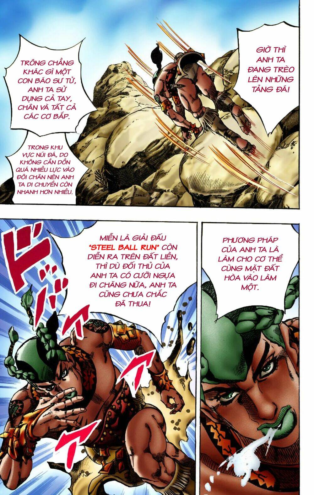 cuộc phiêu lưu bí ẩn phần 7: steel ball run chapter 10: - 200 mét cuối cùng - Next chapter 11: - còn lại 100 mét