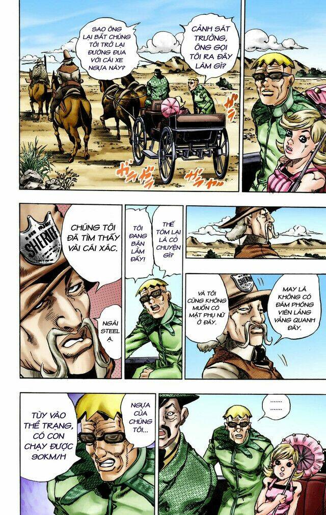 cuộc phiêu lưu bí ẩn phần 7: steel ball run chapter 12: - chiến thắng bị từ chối - Next chapter 13: - yêu cầu từ cảnh sát trưởng tới mountain tim