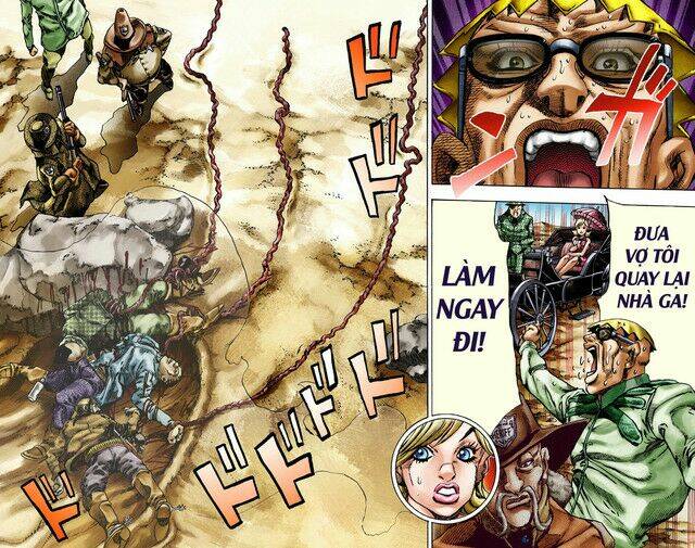 cuộc phiêu lưu bí ẩn phần 7: steel ball run chapter 12: - chiến thắng bị từ chối - Next chapter 13: - yêu cầu từ cảnh sát trưởng tới mountain tim