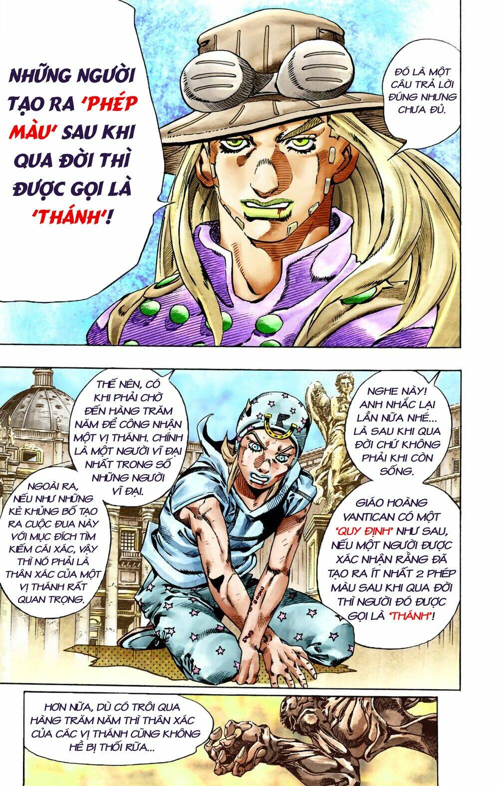 cuộc phiêu lưu bí ẩn phần 7: steel ball run chapter 27: răng nanh ( tusk ) phần 3 - Next chapter 28: scary monsters phần 1